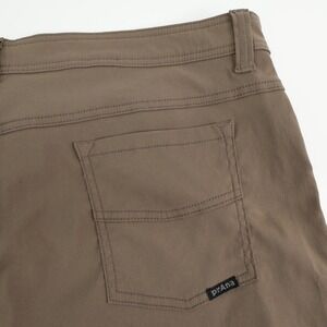 Prana Mens Slim Fit Pants‎ 40x29 Brown Casual Hiking Travel Outdoor Performance
